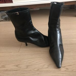 Prada pointy toe kitten heels